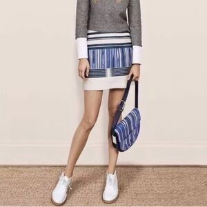 NWOT Tory Burch Bergen White Crackled Leather Bootie 7